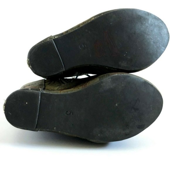 JEFFREY CAMPBELL Damsel Map Platform Bootie Sz 5 - Picture 5 of 8